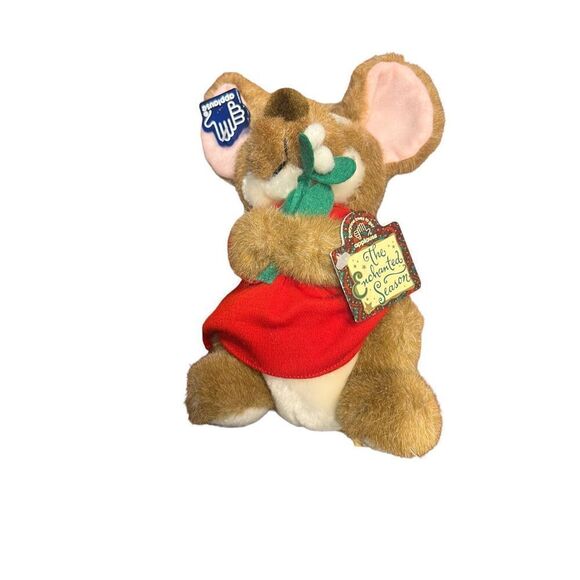 Applause Mouse Plush 13 " The Enchanted Season Mouse-a-Toe Christmas Toy vtg - Picture 3 of 5